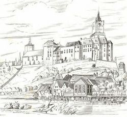 Die Schwanenburg Mitte des 18. Jahrhunderts